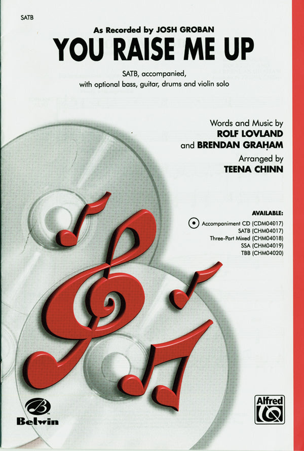 You Raise Me Up (as recorded by Josh Groban) Cover Image