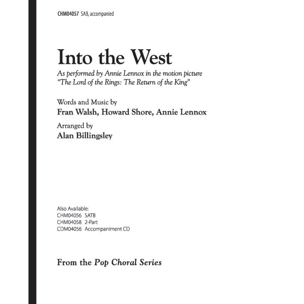Into the West (from <I>The Lord of the Rings: The Return of the King</I>) Cover Image