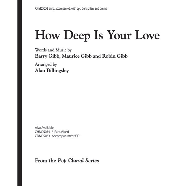 How Deep Is Your Love Sheet Music Preview