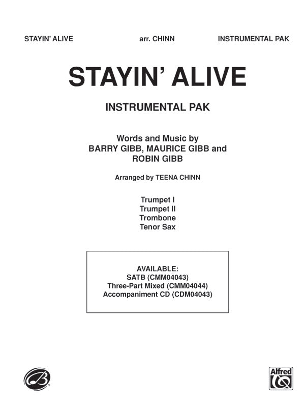 Stayin' Alive: Score Sheet Music Preview