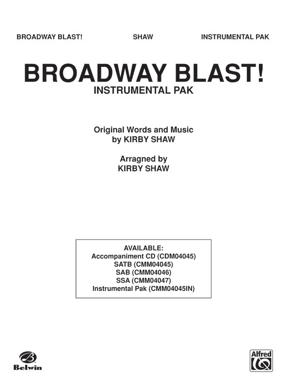 Broadway Blast! (A Medley) Cover Image