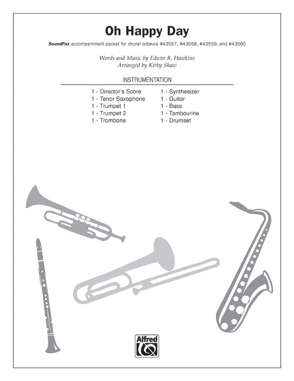 Oh Happy Day: Tambourine Sheet Music Preview