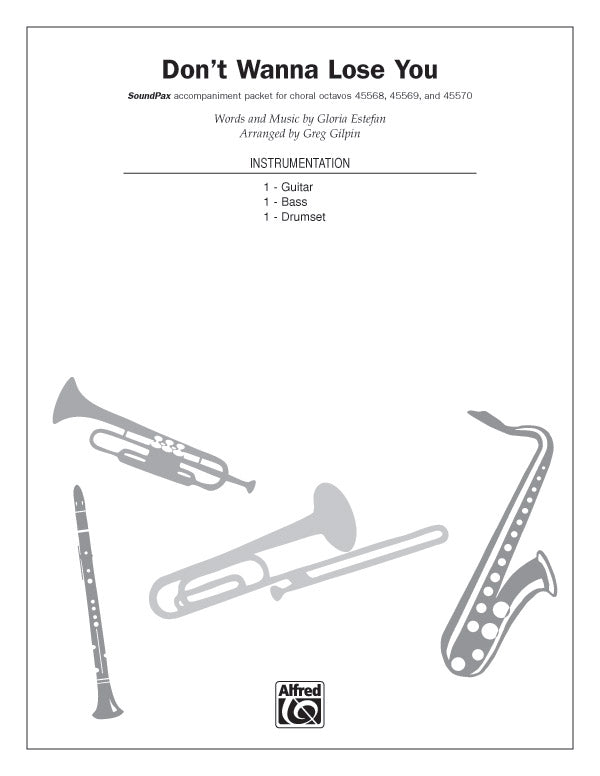 Don't Wanna Lose You                                                                                                                                                                                                                                                                                         Sheet Music Preview