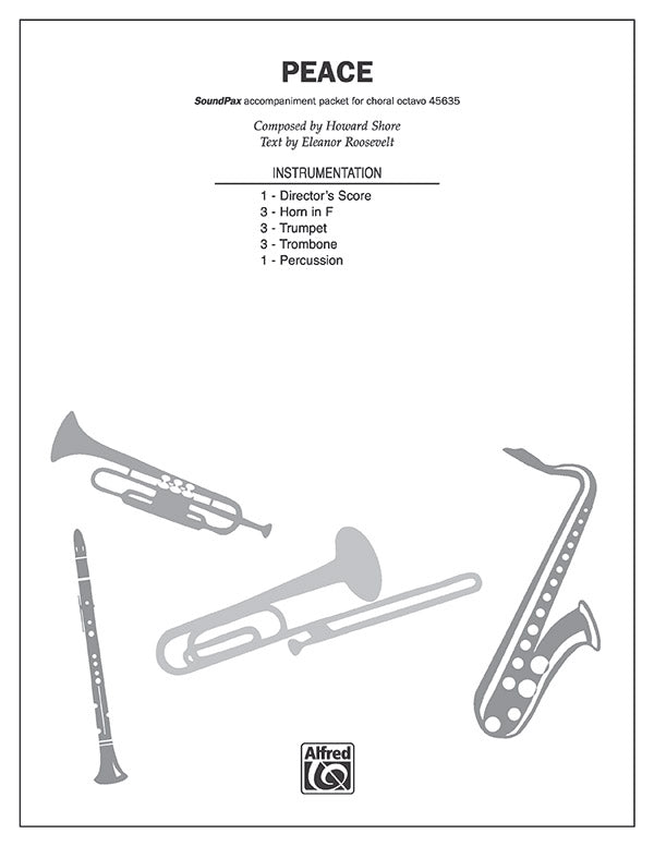 Peace: 1st F Horn Sheet Music Preview