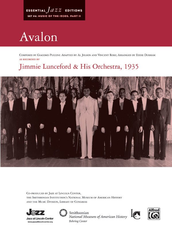 Avalon: 3rd E-flat Alto Saxophone Sheet Music Preview