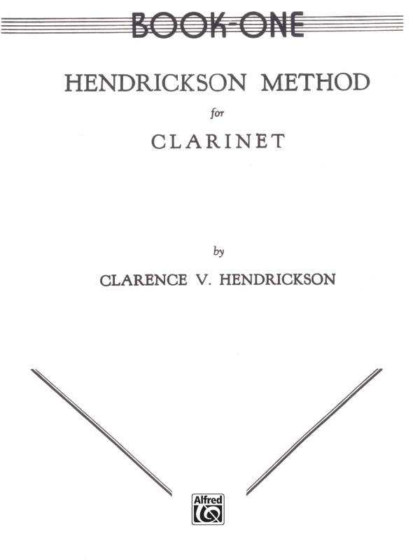 Hendrickson Method for Clarinet, Book One Cover Image