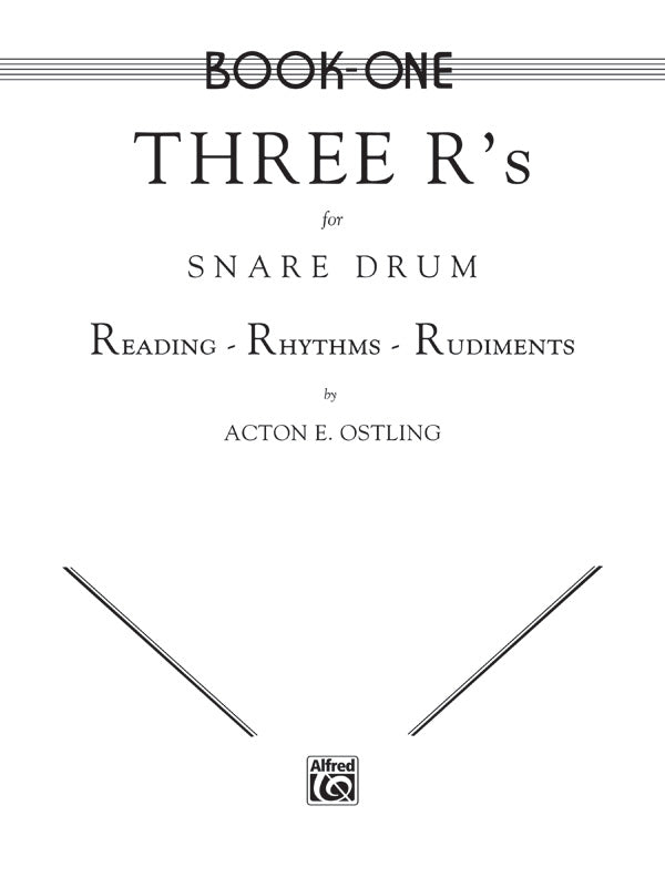 Three R's for Snare Drum, Book One Cover Image