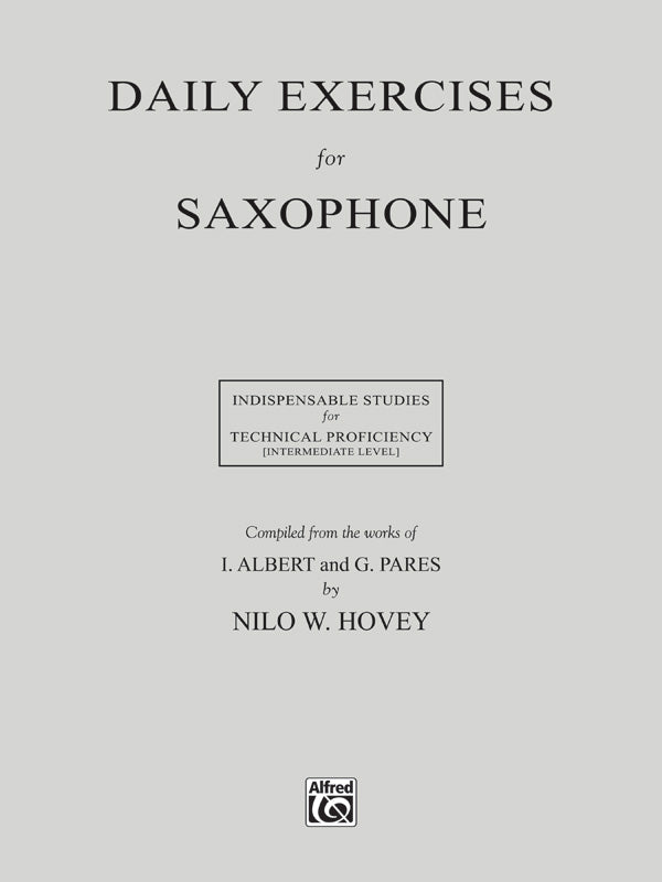 Daily Exercises for Saxophone Cover Image