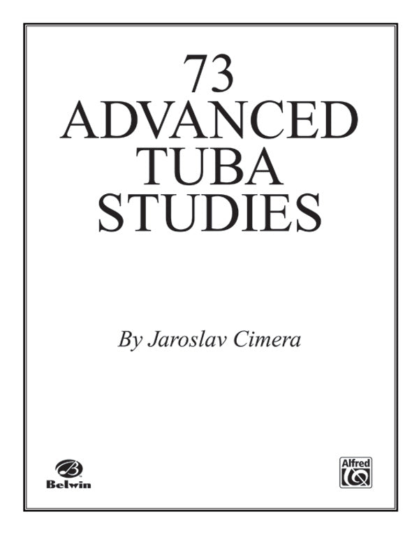 Seventy-Three Advanced Tuba Studies Cover Image