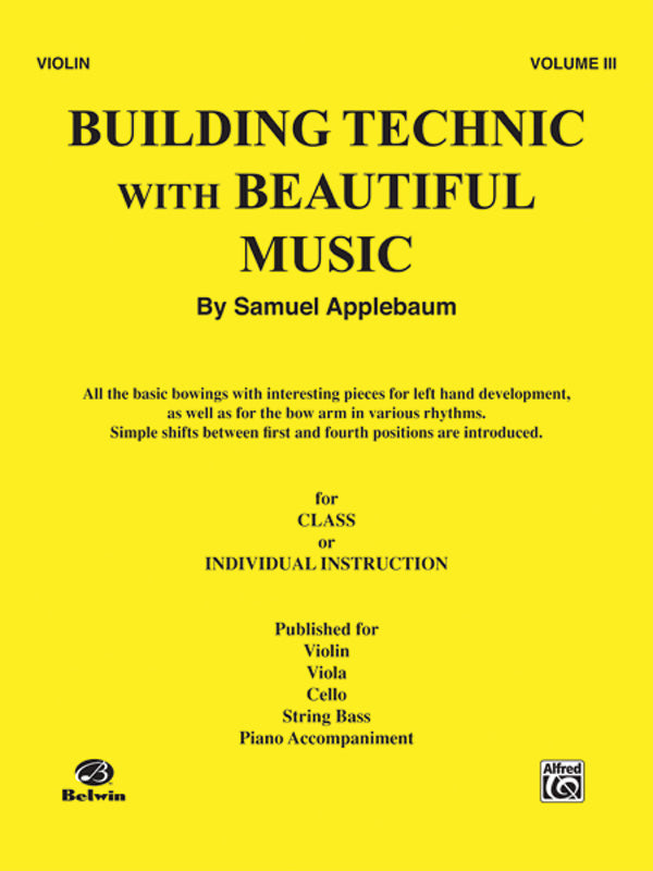 Building Technic With Beautiful Music, Book III Cover Image