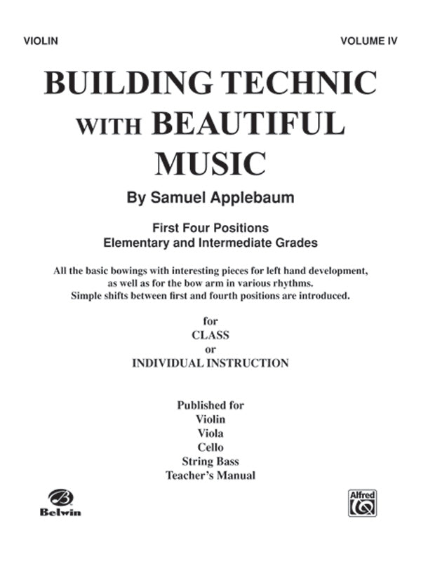 Building Technic With Beautiful Music, Book IV Cover Image