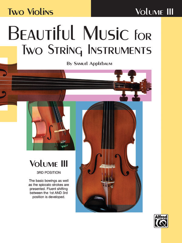 Beautiful Music for Two String Instruments, Book III Cover Image