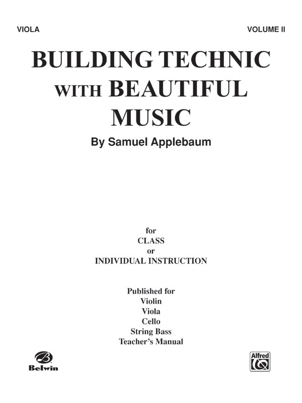 Building Technic With Beautiful Music, Book II Cover Image