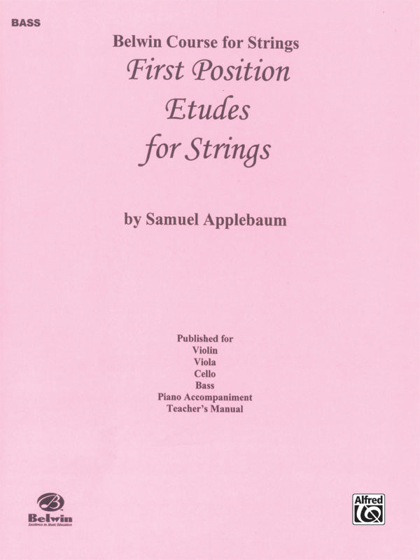 First Position Etudes for Strings Cover Image