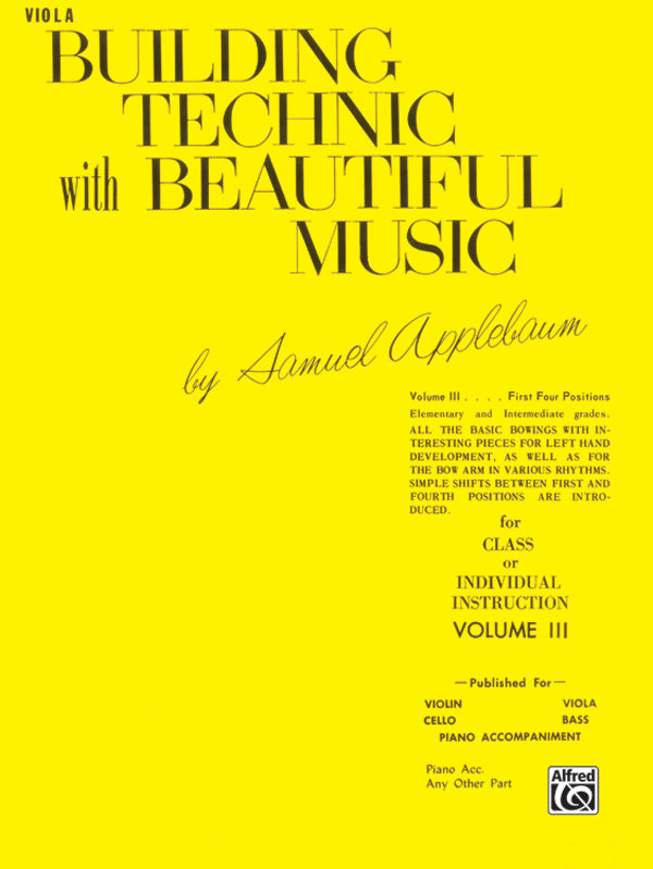 Building Technic With Beautiful Music, Book III Cover Image