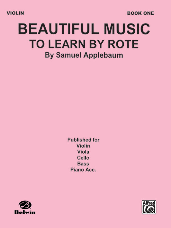 Beautiful Music to Learn by Rote, Book I Cover Image