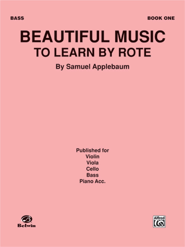 Beautiful Music to Learn by Rote, Book I Cover Image