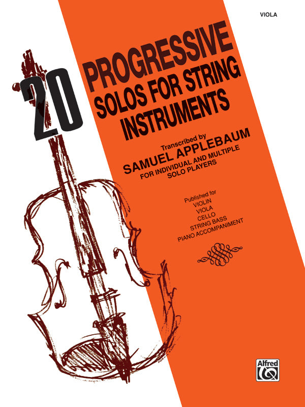 20 Progressive Solos for String Instruments Cover Image