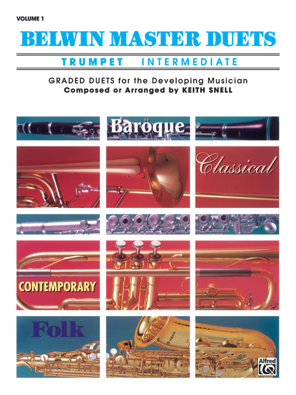 Belwin Master Duets (Trumpet), Intermediate Volume 1 Cover Image