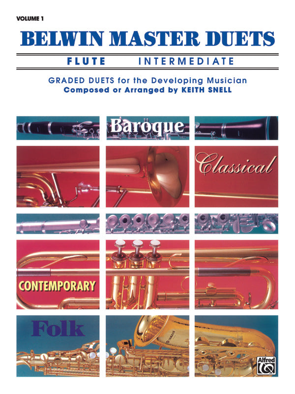 Belwin Master Duets (Flute), Intermediate Volume 1 Cover Image