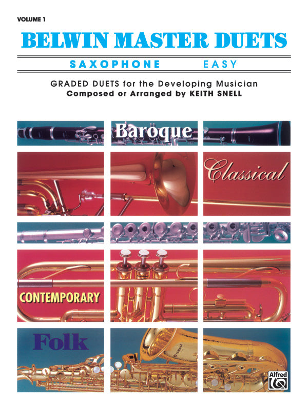 Belwin Master Duets (Saxophone), Easy Volume 1 Cover Image