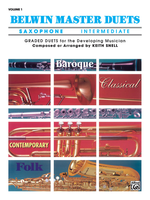 Belwin Master Duets (Saxophone), Intermediate Volume 1 Cover Image