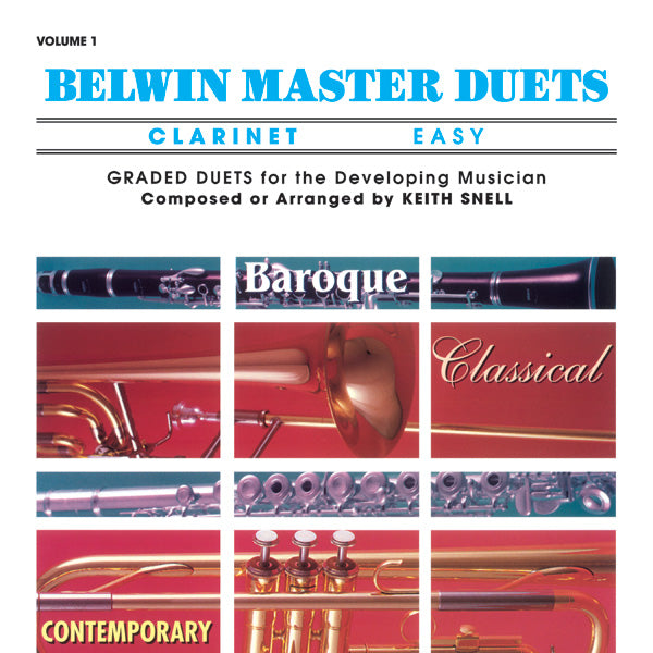 Belwin Master Duets (Clarinet), Easy Volume 1 Cover Image