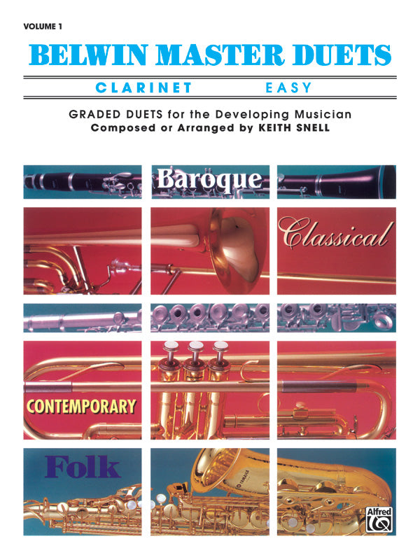 Belwin Master Duets (Clarinet), Easy Volume 1 Cover Image