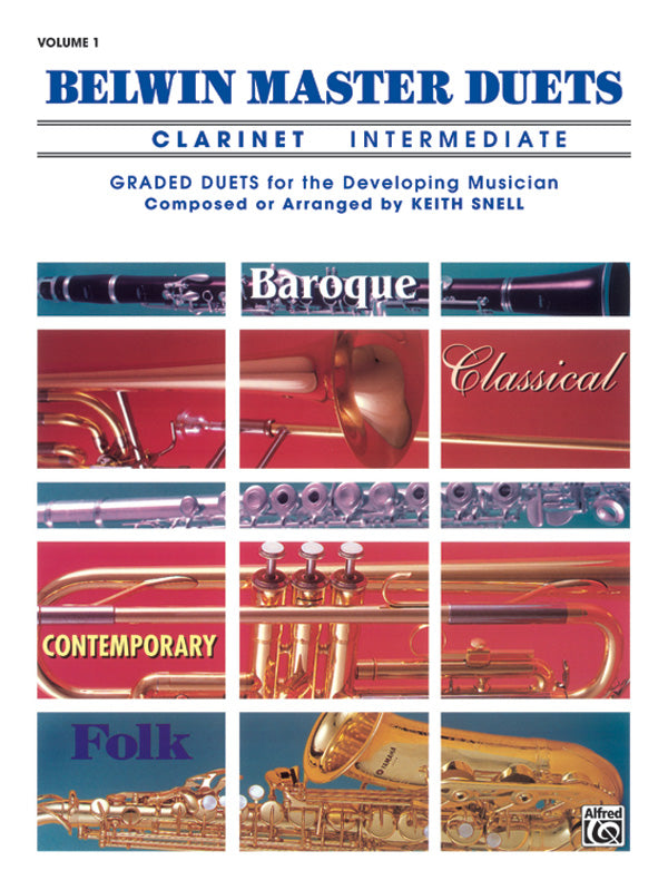Belwin Master Duets (Clarinet), Intermediate Volume 1 Cover Image