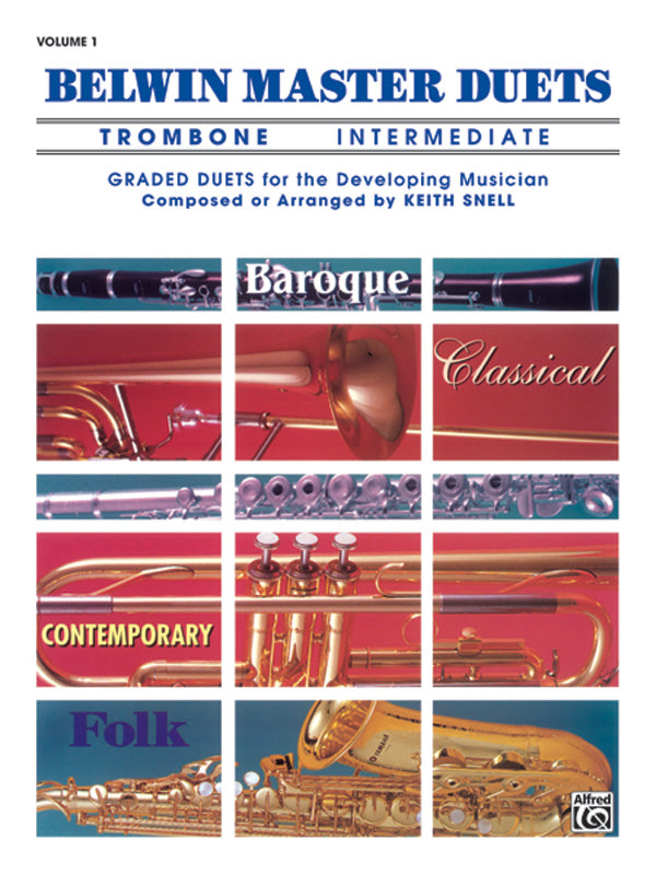 Belwin Master Duets (Trombone), Intermediate Volume 1 Cover Image