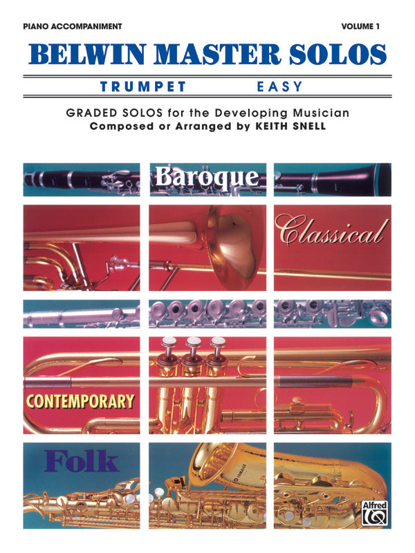 Belwin Master Solos, Volume 1 (Trumpet) Cover Image