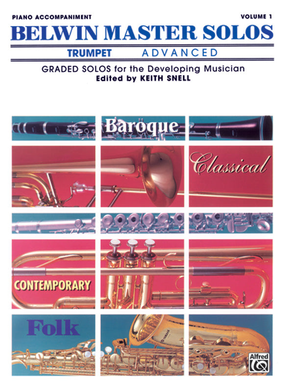Belwin Master Solos, Volume 1 (Trumpet) Cover Image