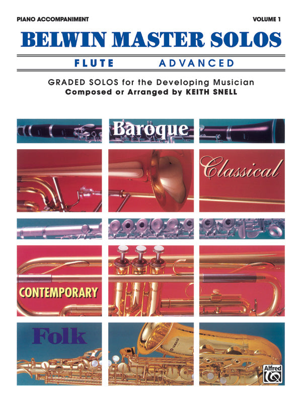 Belwin Master Solos, Volume 1 (Flute) Cover Image