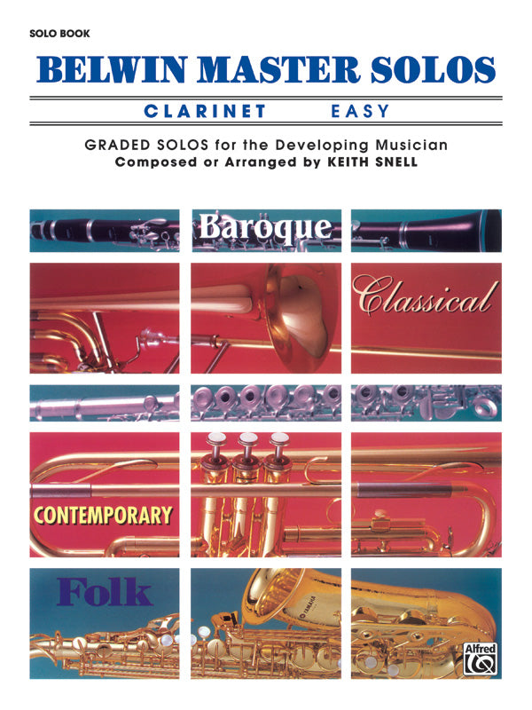 Belwin Master Solos, Volume 1 (Clarinet) Cover Image