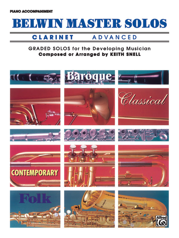 Belwin Master Solos, Volume 1 (Clarinet) Cover Image
