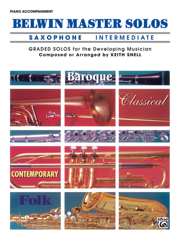 Belwin Master Solos, Volume 1 (Alto Saxophone) Cover Image