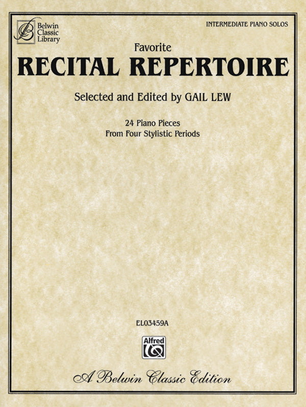 Favorite Recital Repertoire Cover Image