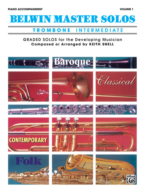 Belwin Master Solos, Volume 1 (Trombone) Cover Image