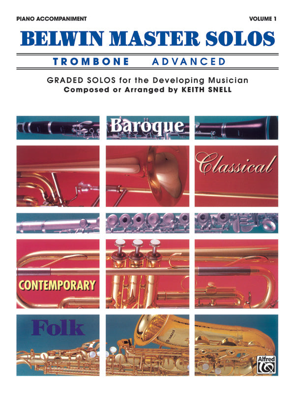 Belwin Master Solos, Volume 1 (Trombone) Cover Image