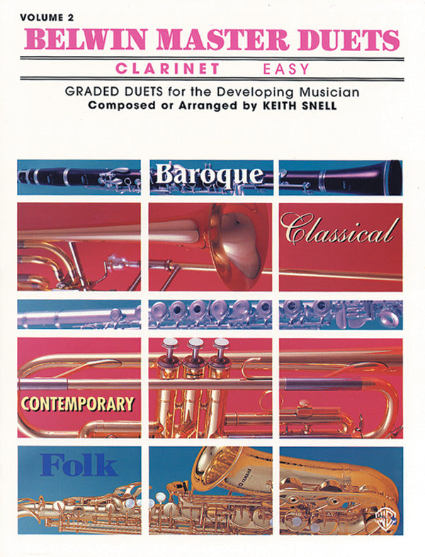Belwin Master Duets (Clarinet), Easy Volume 2 Cover Image