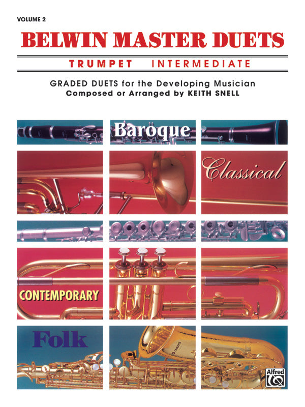 Belwin Master Duets (Trumpet), Intermediate Volume 2 Cover Image