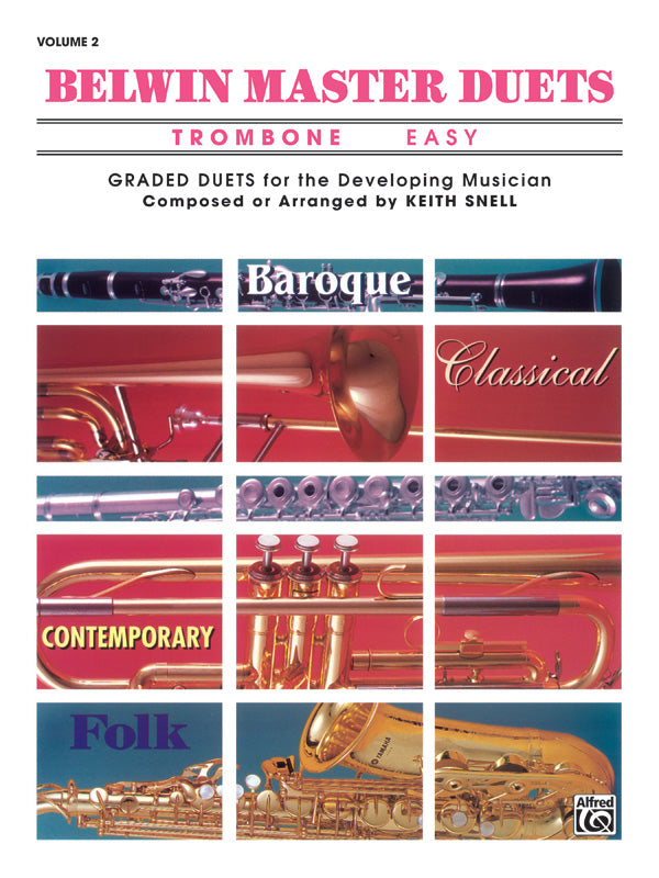 Belwin Master Duets (Trombone), Easy Volume 2 Cover Image