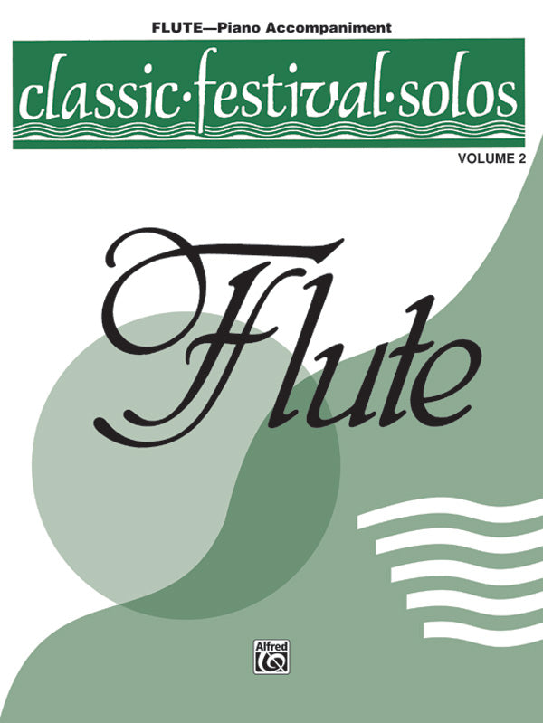 Classic Festival Solos (C Flute), Volume 2 Piano Acc. Cover Image