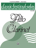 Classic Festival Solos (E-flat Alto Clarinet), Volume 2 Solo Book Cover Image