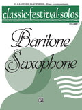 Classic Festival Solos (E-flat Baritone Saxophone), Volume 2 Piano Acc. Cover Image