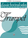 Classic Festival Solos (B-flat Trumpet), Volume 2 Piano Acc. Cover Image