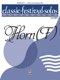 Classic Festival Solos (Horn in F), Volume 2 Piano Acc. Cover Image