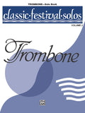 Classic Festival Solos (Trombone), Volume 2 Solo Book Cover Image