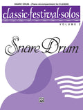 Classic Festival Solos (Snare Drum), Volume 2 Piano Acc. Cover Image