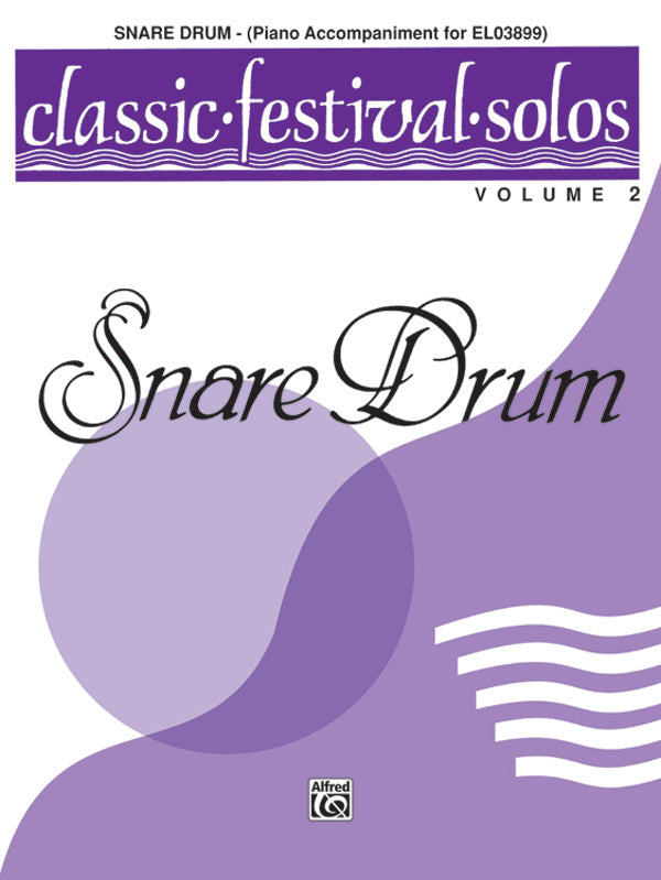 Classic Festival Solos (Snare Drum), Volume 2 Piano Acc. Cover Image